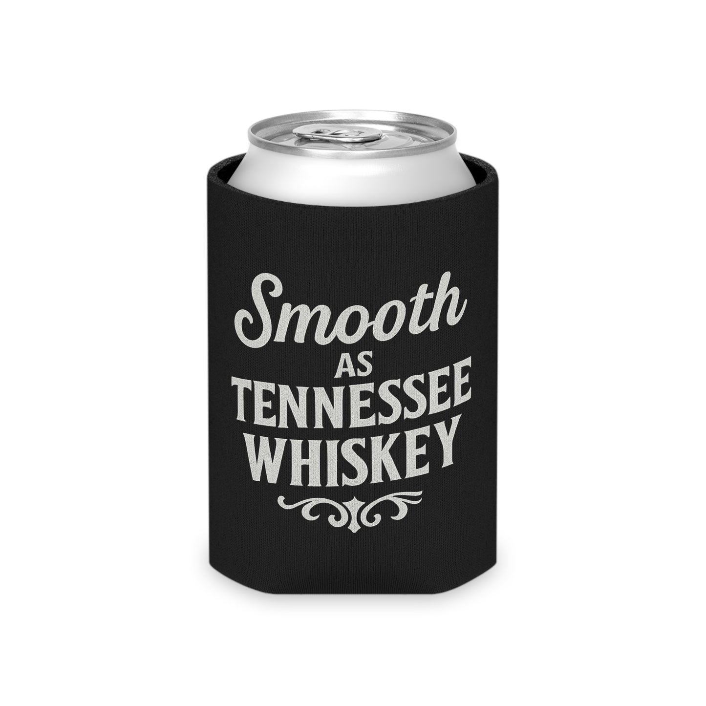 "Smooth As Tennessee Whiskey" Can Cooler - Funny Drink Insulator for Parties and BBQs, New