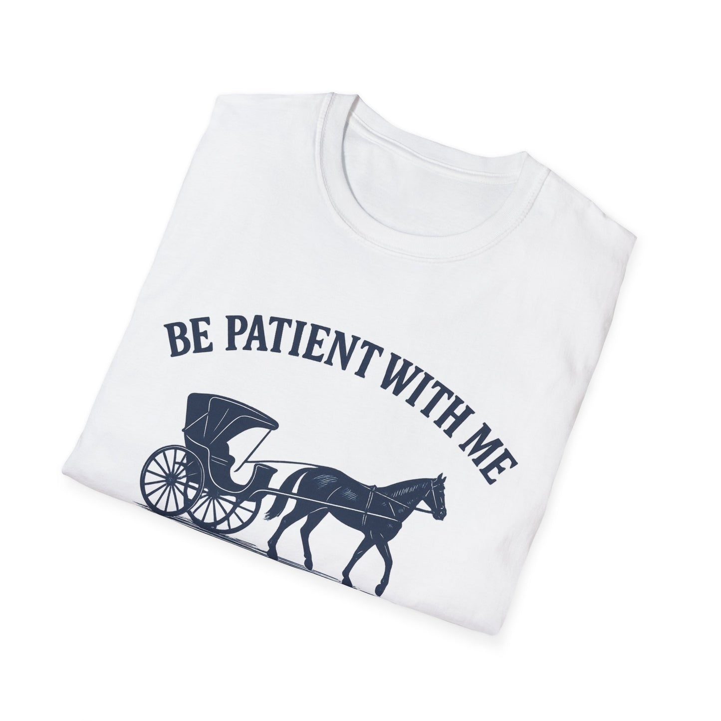 "Be Patient With Me, I'm From the 1900's" Design, Unisex Softstyle T-Shirt, Vintage Humor Tee, New
