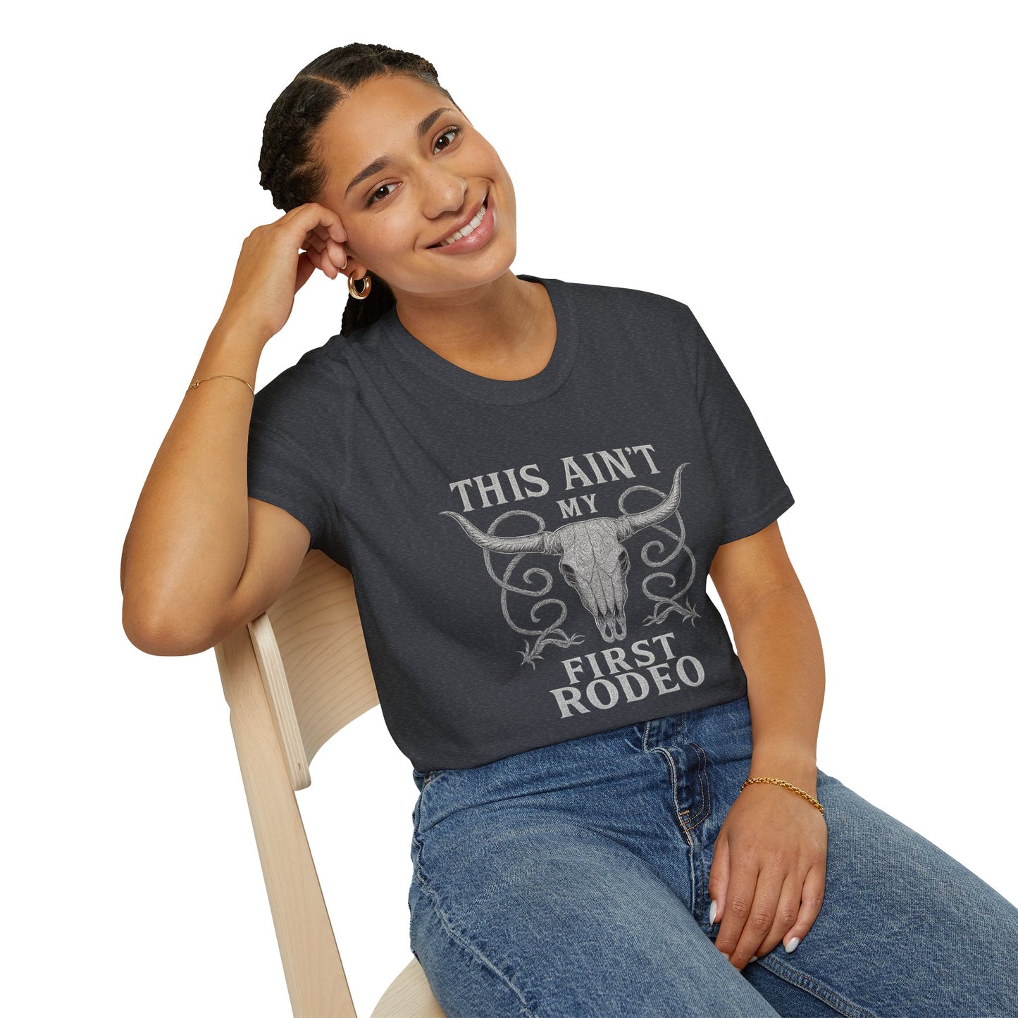 "This Ain't My First Rodeo" Unisex Softstyle Western T-Shirt, Soft Tee, New