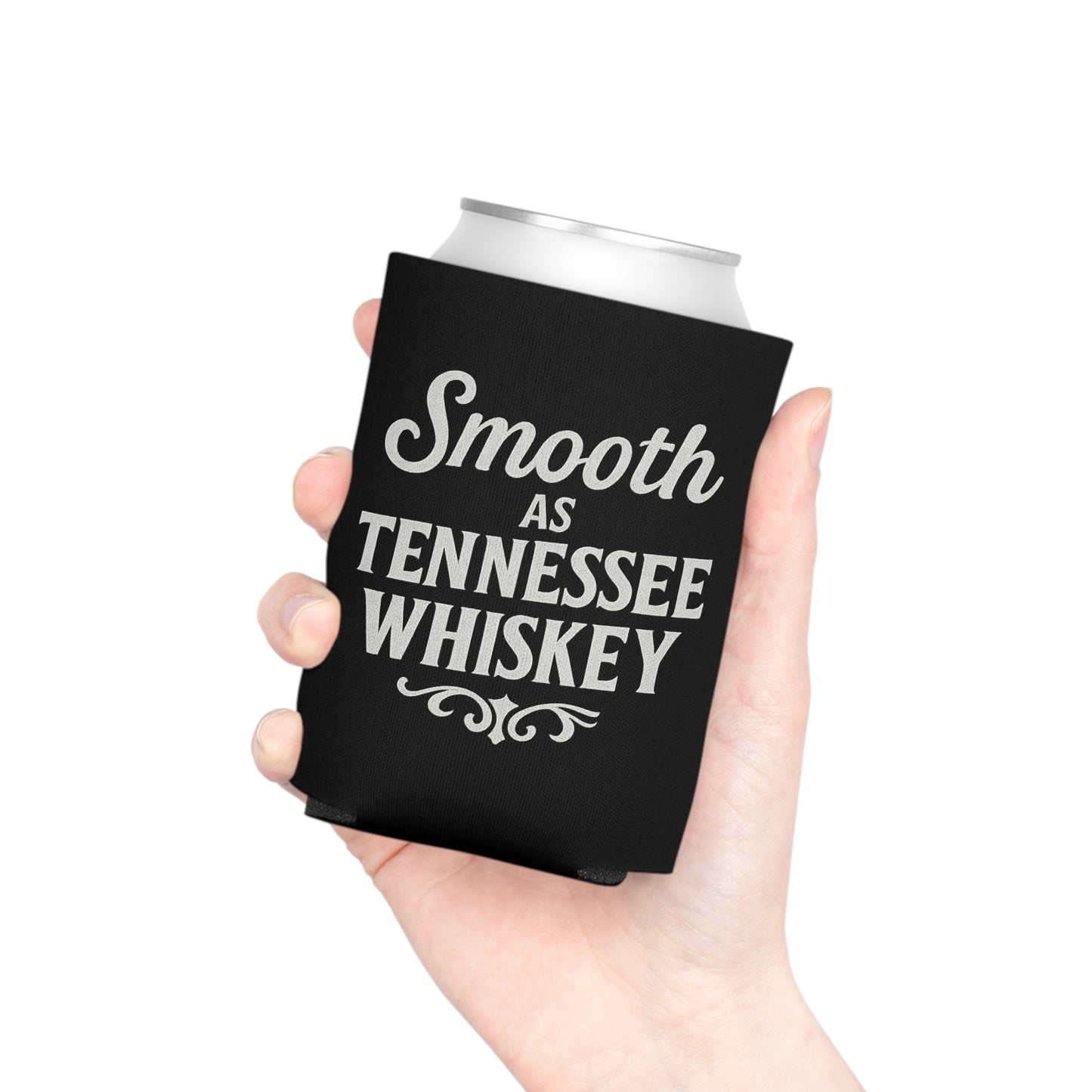 "Smooth As Tennessee Whiskey" Can Cooler - Funny Drink Insulator for Parties and BBQs, New