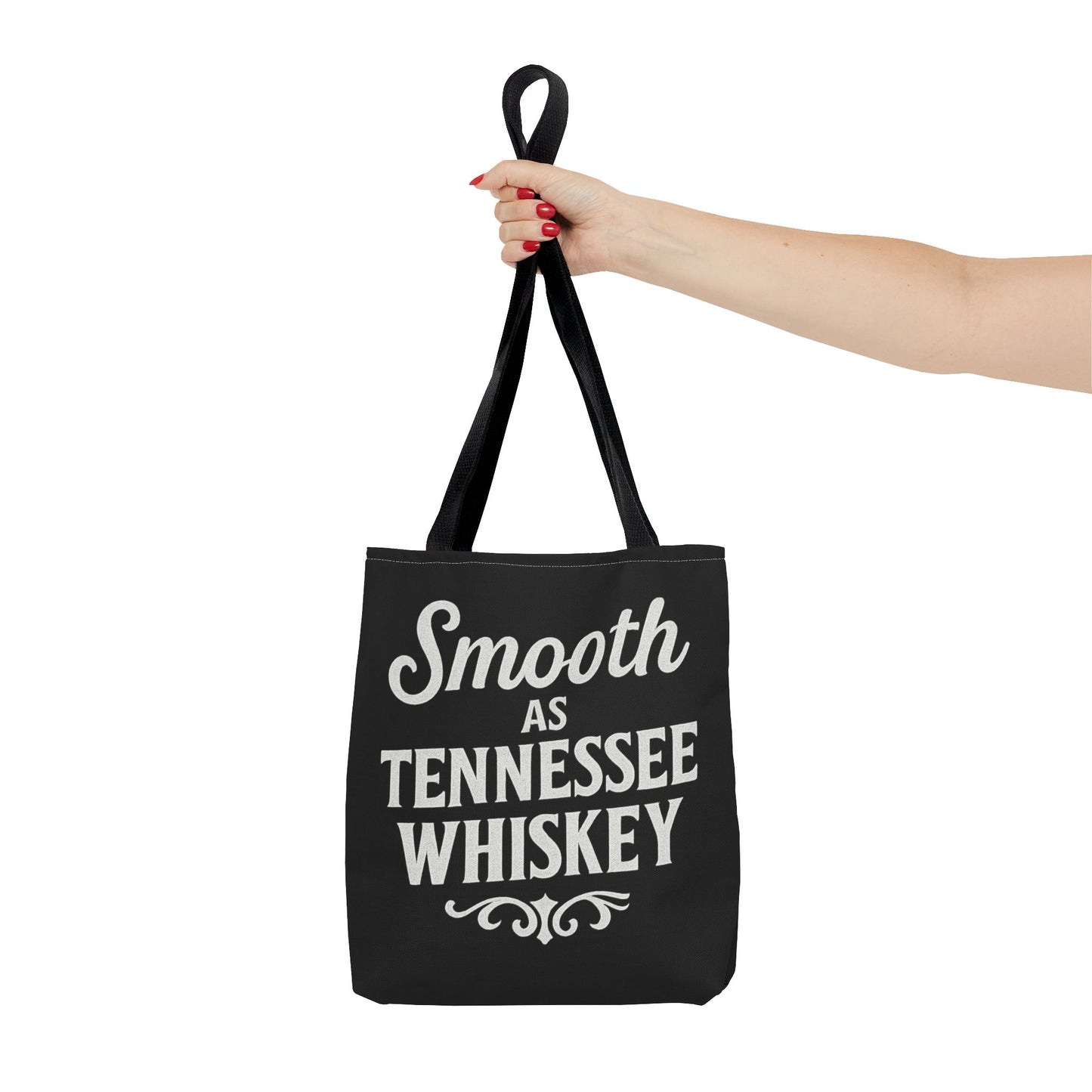 "Smooth As Tennessee Whiskey" Tote Bag - 13 x 13, Reusable Bag for Whiskey Lovers, New