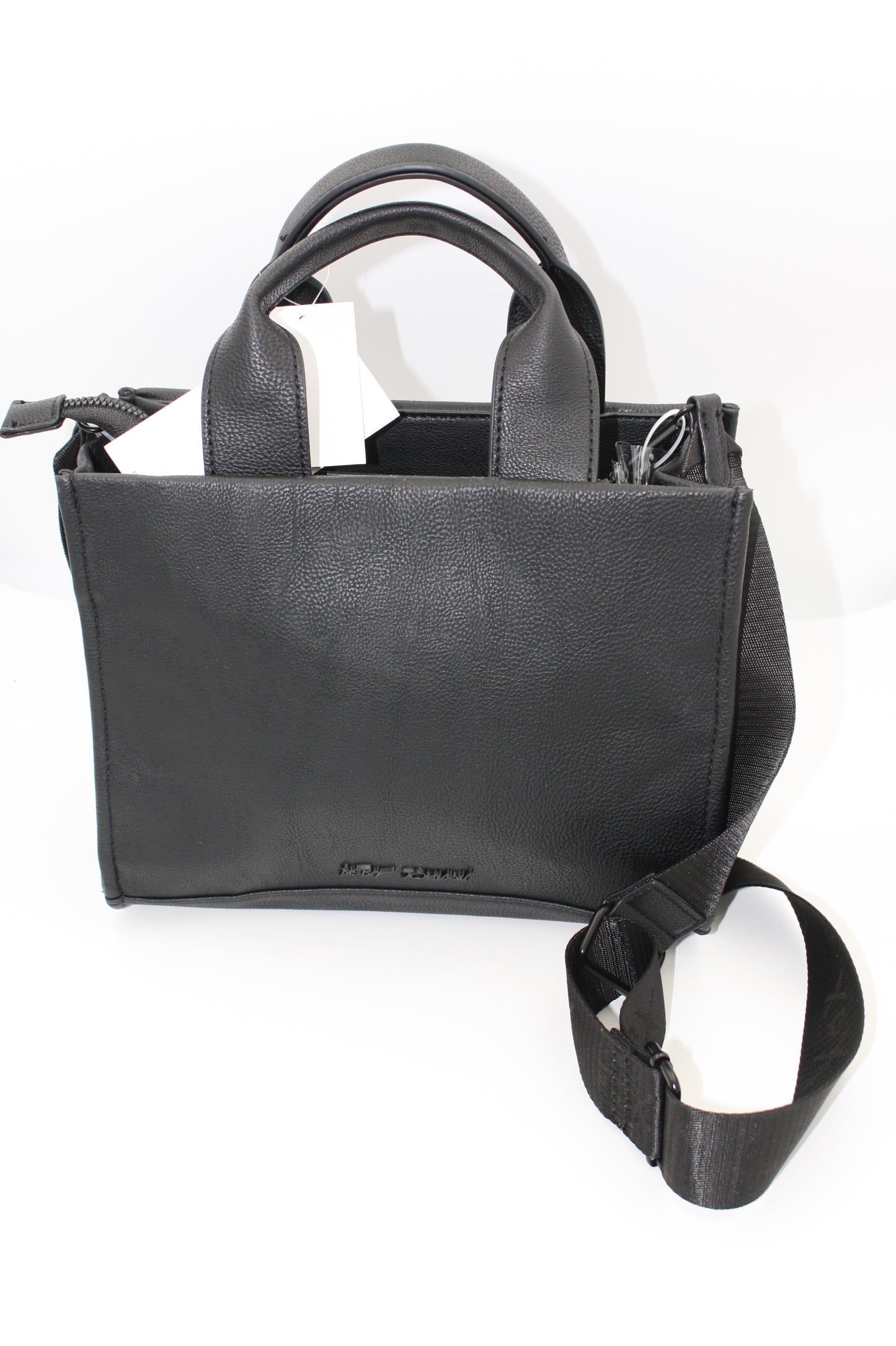 Betsey Johnson Xonora Embossed Charm Tote, Paris Theme, Eiffel tower– Black, New