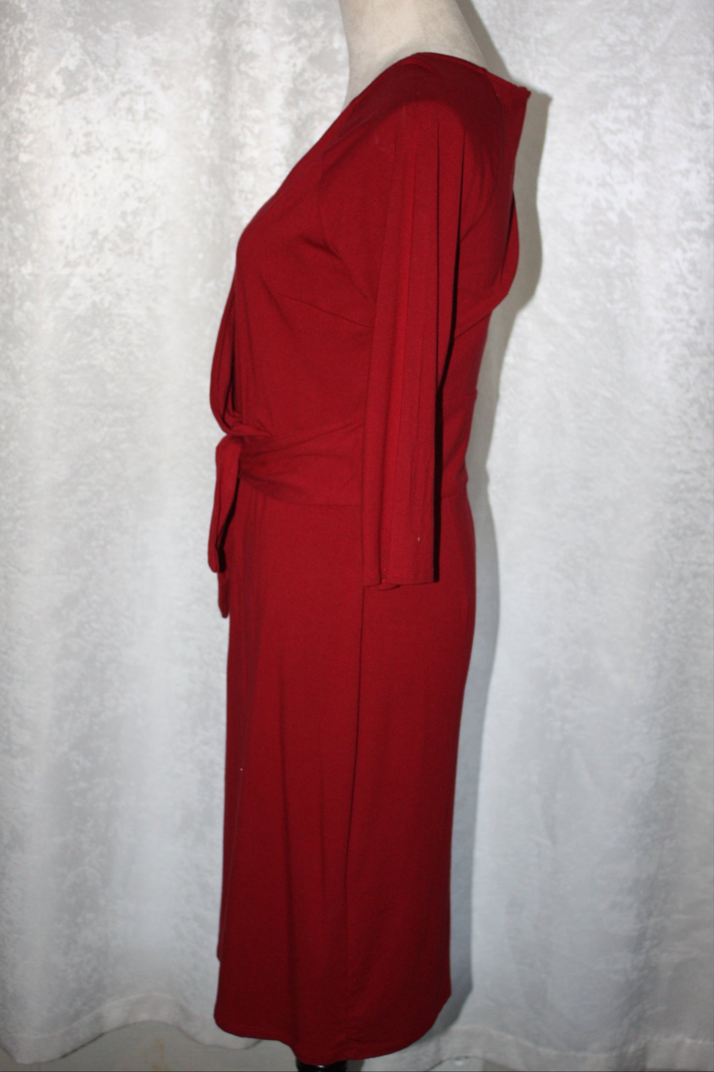Ann Taylor Red Faux Wrap Dress, Women's, Size 6, Pre-Owned