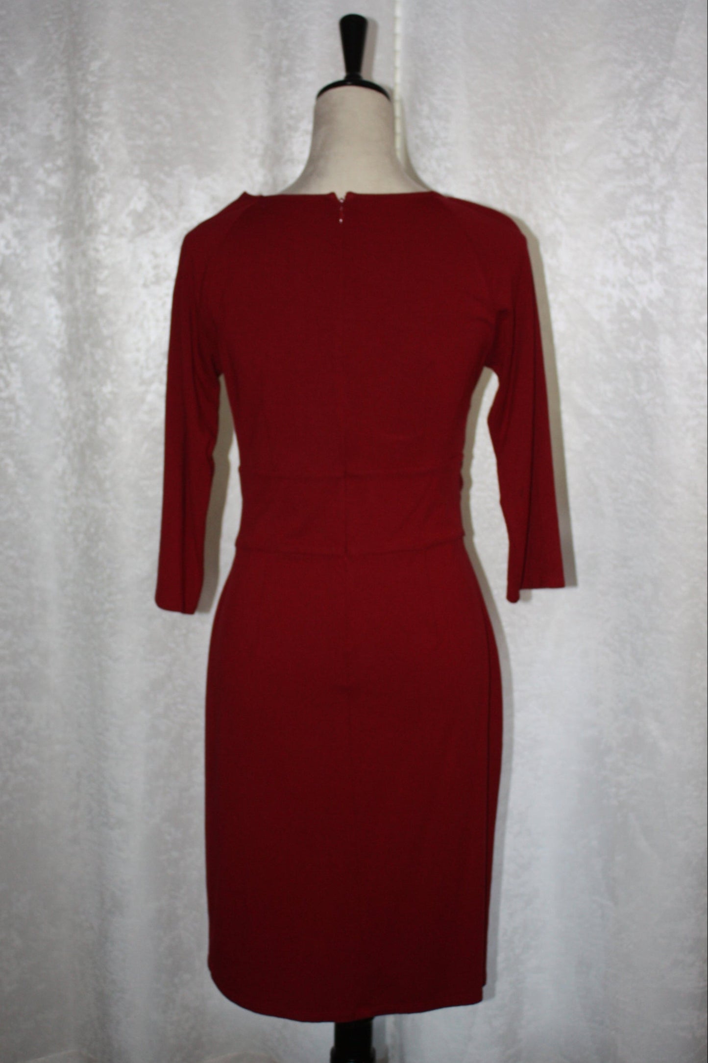 Ann Taylor Red Faux Wrap Dress, Women's, Size 6, Pre-Owned