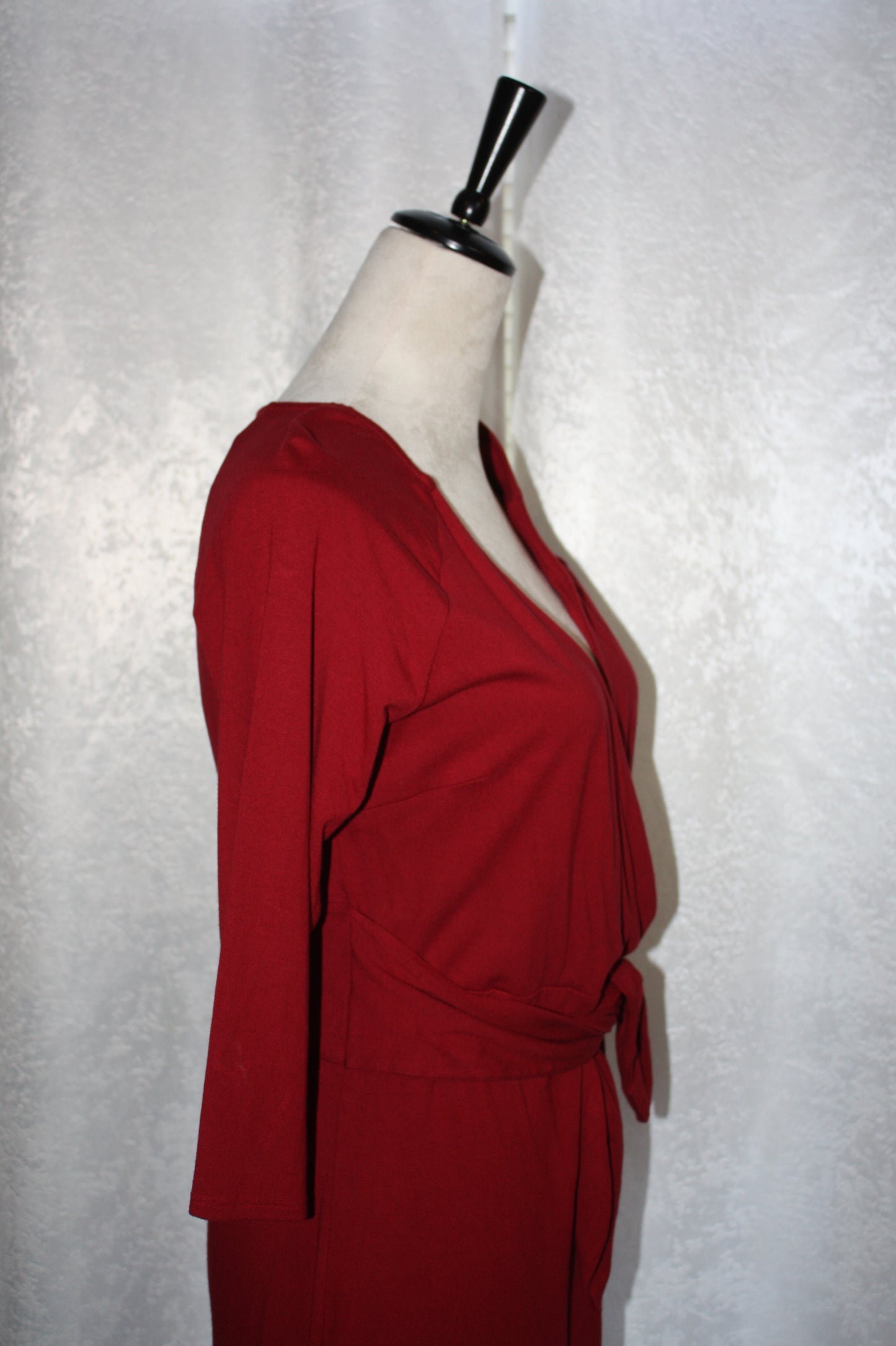 Ann Taylor Red Faux Wrap Dress, Women's, Size 6, Pre-Owned