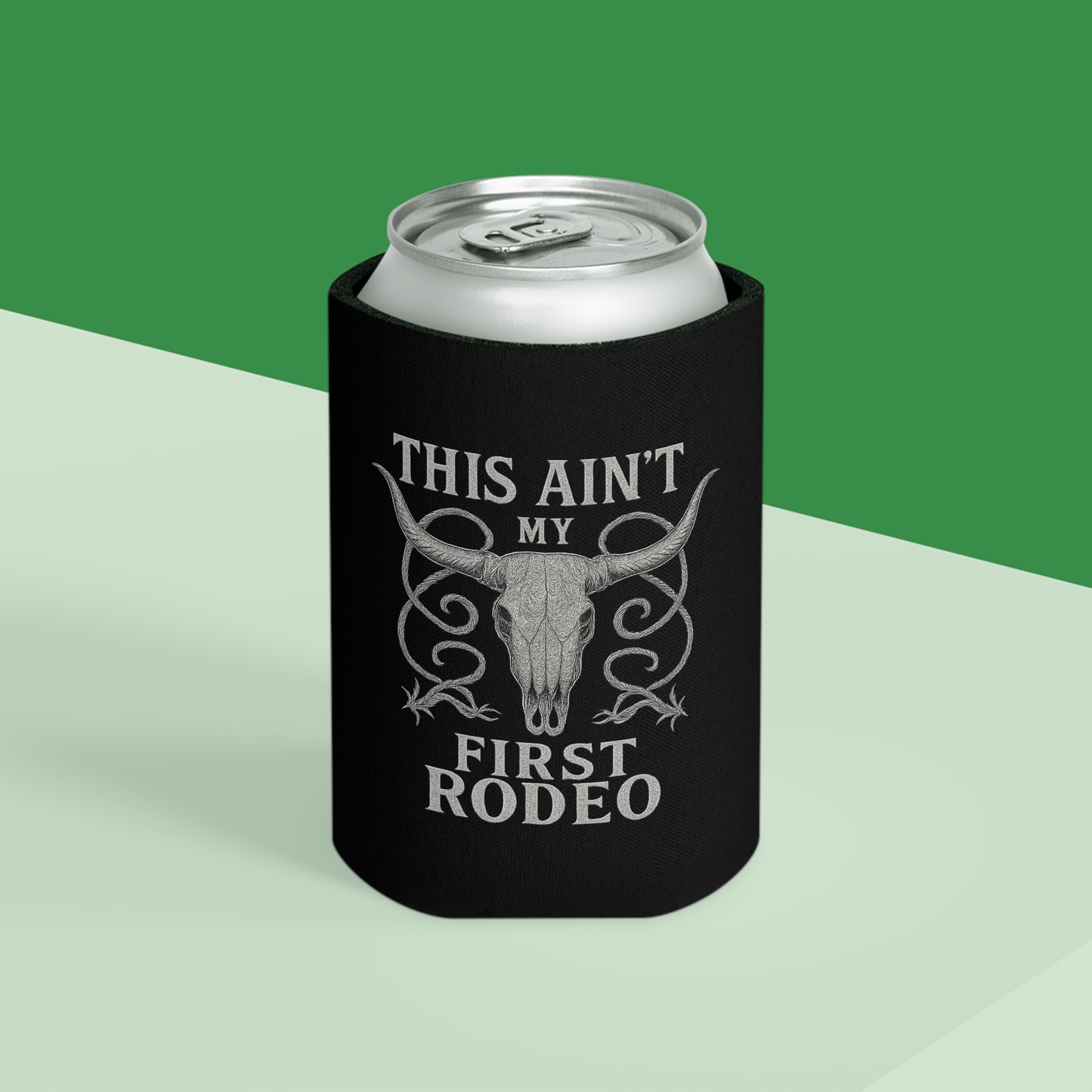 "This Ain't My First Rodeo" Coozie - Funny Drink Insulator for Parties and BBQs, New